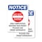 Signmission Only Employees Beyond OSHA Notice Sign, Plastic, 7in W x 10in L, 2PK OS-2PACK-NS-P-710-V-16994 - alternate 1